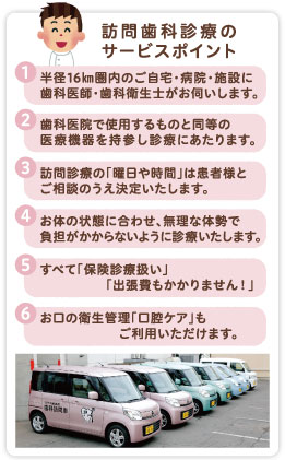訪問歯科診療のサービスポイント